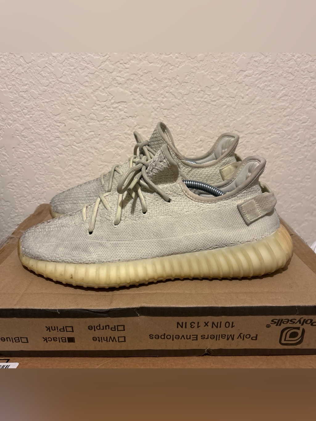 Adidas Yeezy Boost 350 V2 Low Cream White Trainers Size 10.5